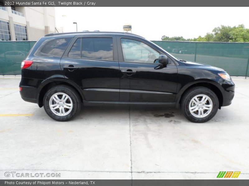 Twilight Black / Gray 2012 Hyundai Santa Fe GLS