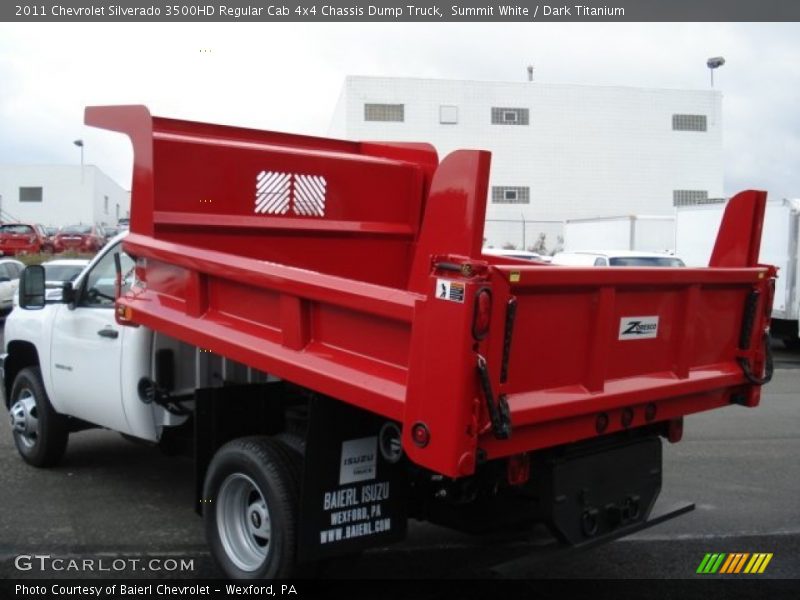 Summit White / Dark Titanium 2011 Chevrolet Silverado 3500HD Regular Cab 4x4 Chassis Dump Truck