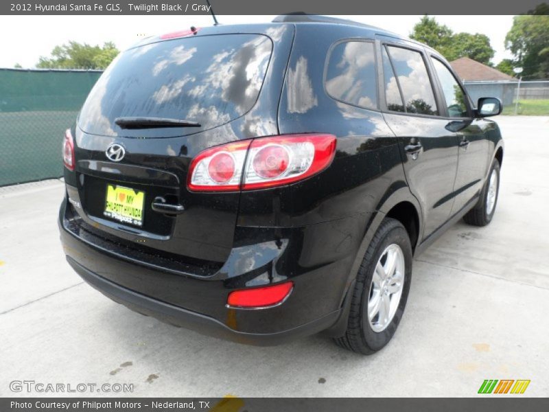 Twilight Black / Gray 2012 Hyundai Santa Fe GLS