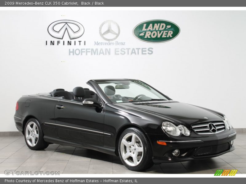 Black / Black 2009 Mercedes-Benz CLK 350 Cabriolet