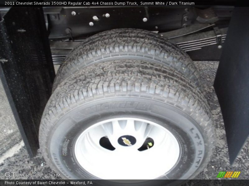 Summit White / Dark Titanium 2011 Chevrolet Silverado 3500HD Regular Cab 4x4 Chassis Dump Truck