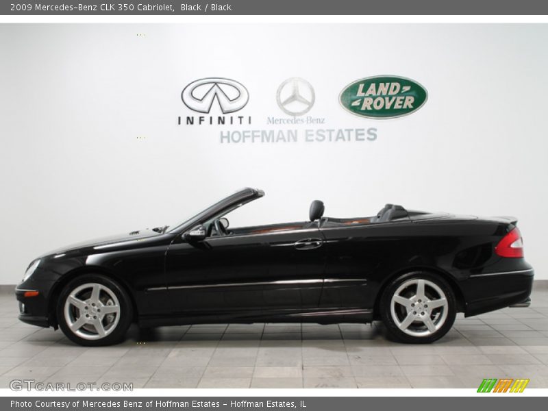 Black / Black 2009 Mercedes-Benz CLK 350 Cabriolet