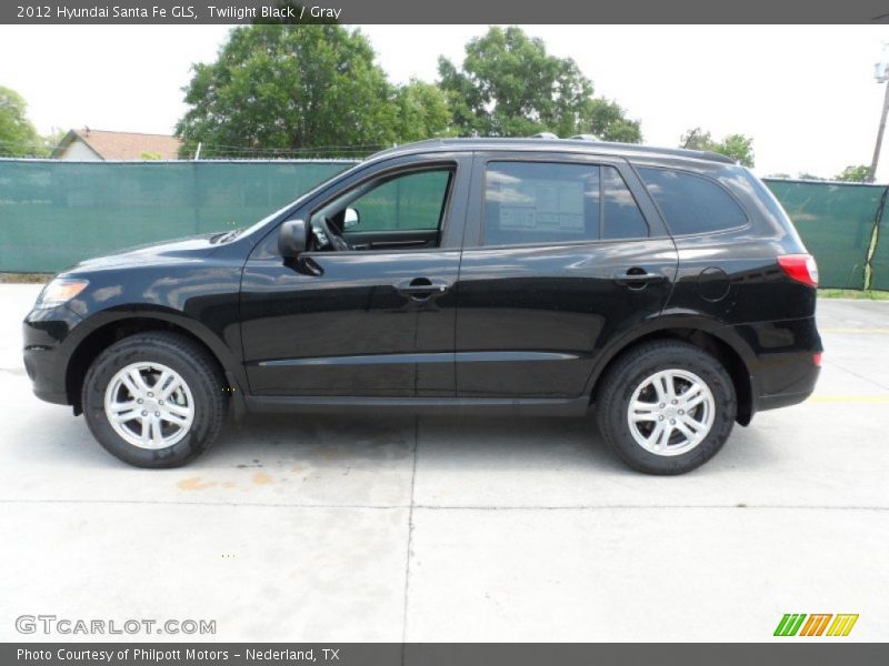 Twilight Black / Gray 2012 Hyundai Santa Fe GLS