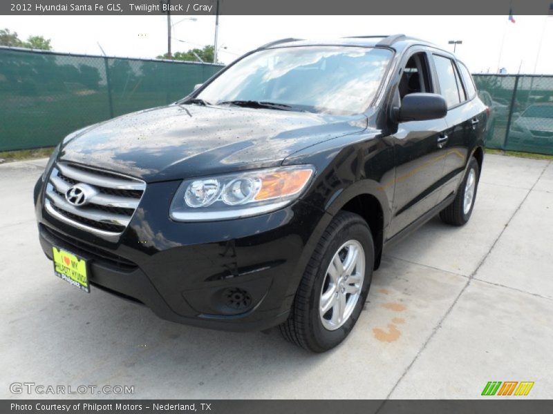 Twilight Black / Gray 2012 Hyundai Santa Fe GLS
