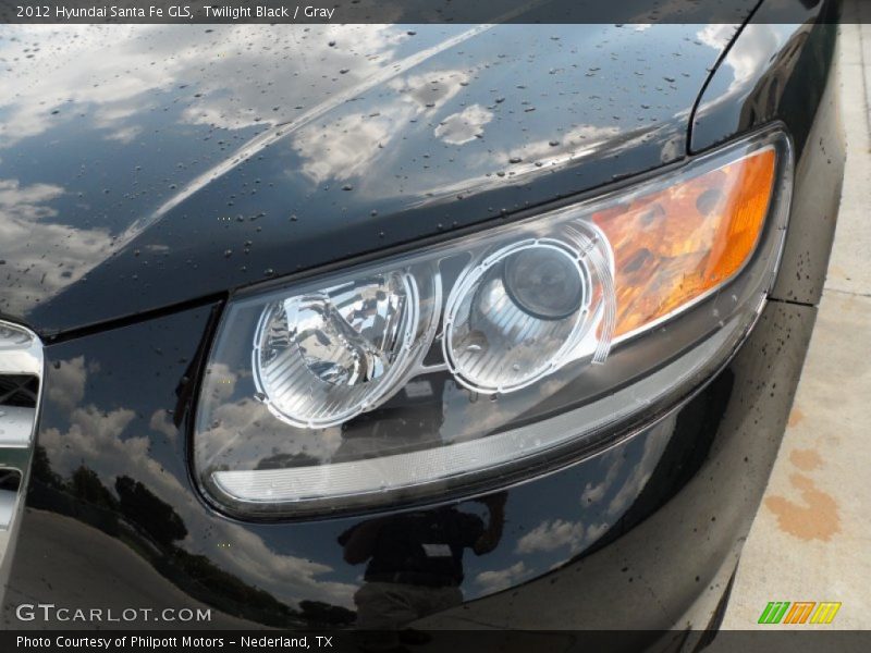 Twilight Black / Gray 2012 Hyundai Santa Fe GLS