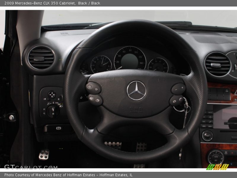 Black / Black 2009 Mercedes-Benz CLK 350 Cabriolet
