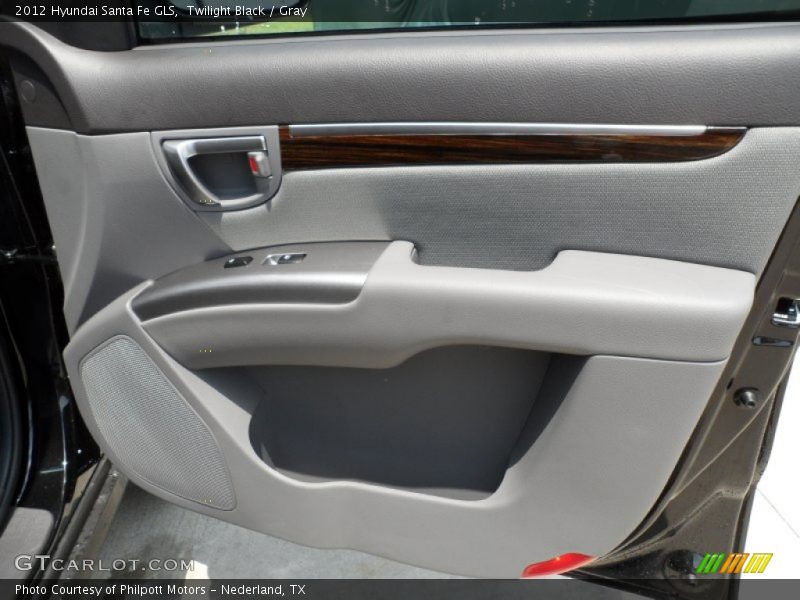 Twilight Black / Gray 2012 Hyundai Santa Fe GLS