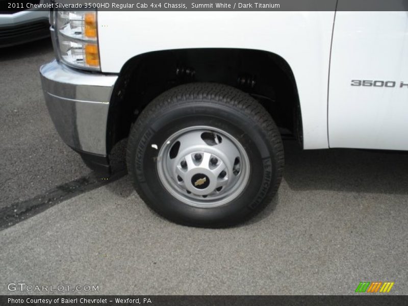 Summit White / Dark Titanium 2011 Chevrolet Silverado 3500HD Regular Cab 4x4 Chassis