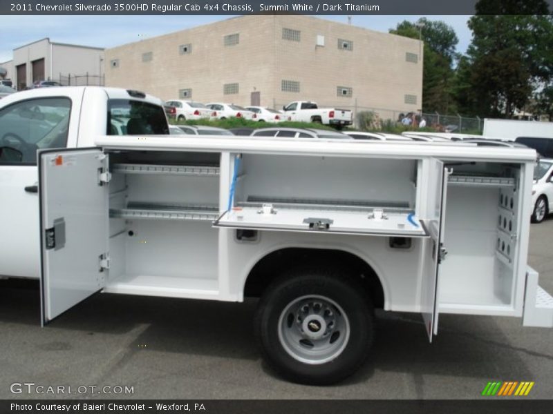 Summit White / Dark Titanium 2011 Chevrolet Silverado 3500HD Regular Cab 4x4 Chassis