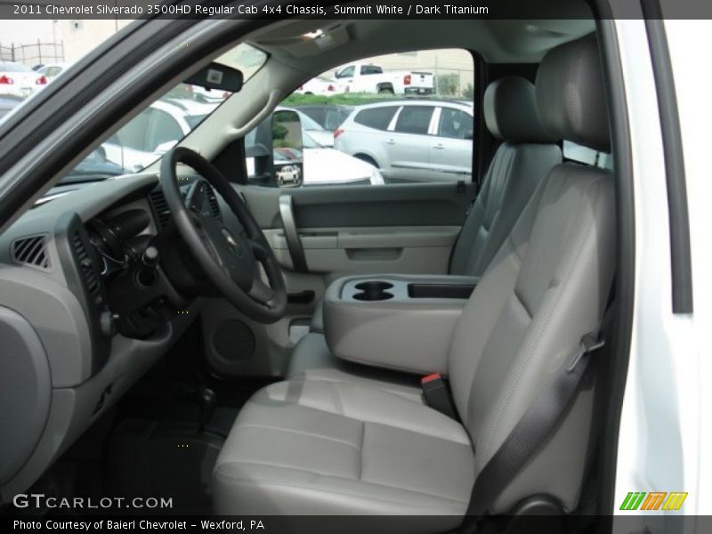 Summit White / Dark Titanium 2011 Chevrolet Silverado 3500HD Regular Cab 4x4 Chassis