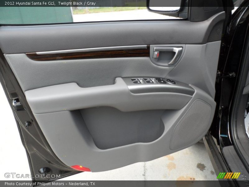 Twilight Black / Gray 2012 Hyundai Santa Fe GLS