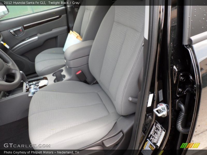 Twilight Black / Gray 2012 Hyundai Santa Fe GLS