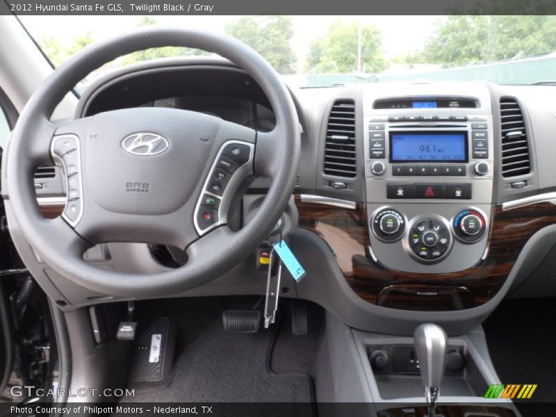 Twilight Black / Gray 2012 Hyundai Santa Fe GLS