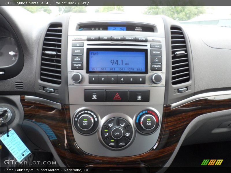 Twilight Black / Gray 2012 Hyundai Santa Fe GLS