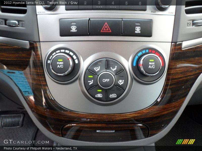 Twilight Black / Gray 2012 Hyundai Santa Fe GLS