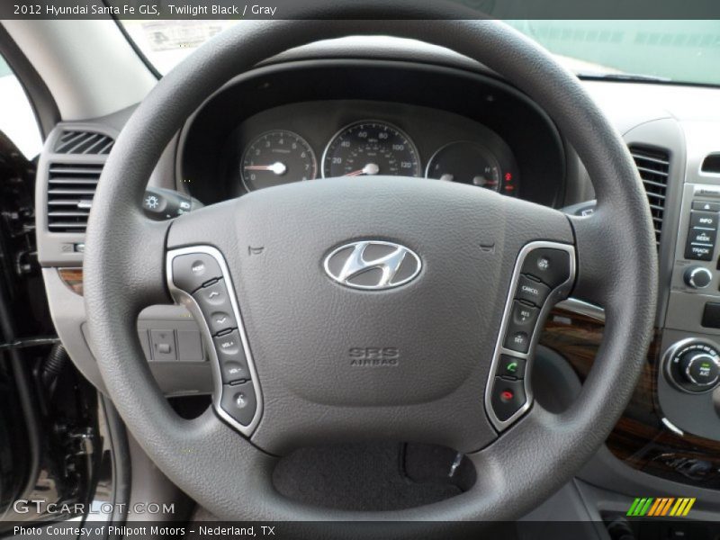Twilight Black / Gray 2012 Hyundai Santa Fe GLS