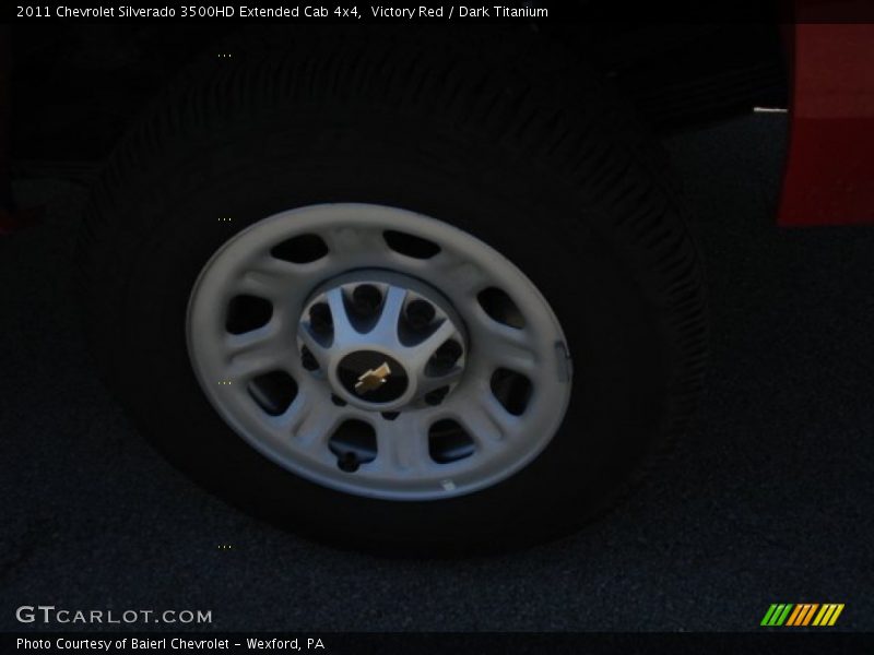 Victory Red / Dark Titanium 2011 Chevrolet Silverado 3500HD Extended Cab 4x4
