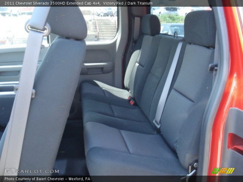 Victory Red / Dark Titanium 2011 Chevrolet Silverado 3500HD Extended Cab 4x4