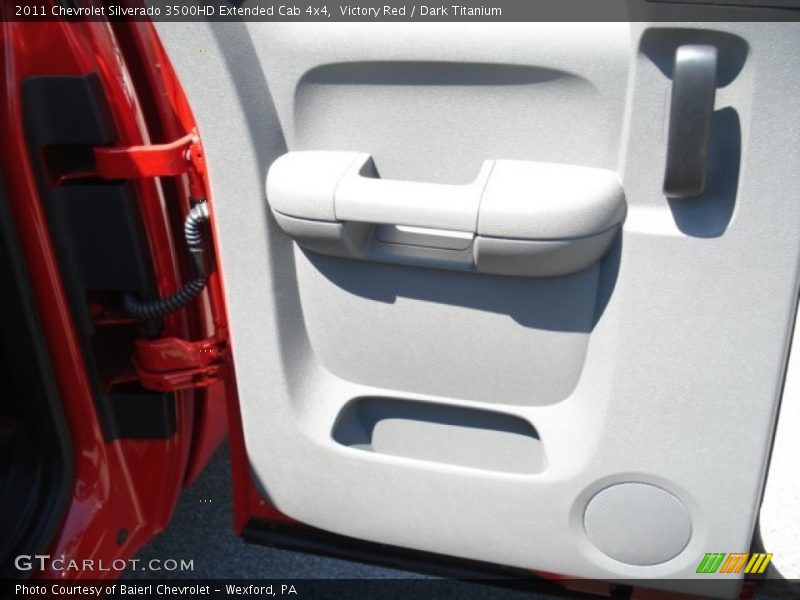 Victory Red / Dark Titanium 2011 Chevrolet Silverado 3500HD Extended Cab 4x4