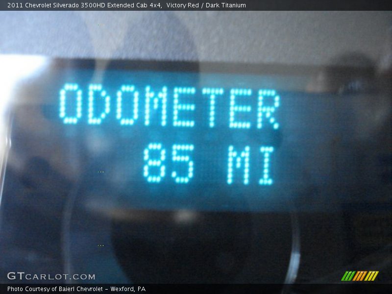 Victory Red / Dark Titanium 2011 Chevrolet Silverado 3500HD Extended Cab 4x4