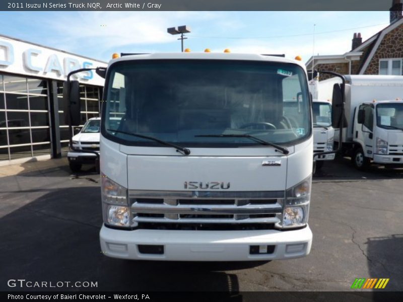 Arctic White / Gray 2011 Isuzu N Series Truck NQR