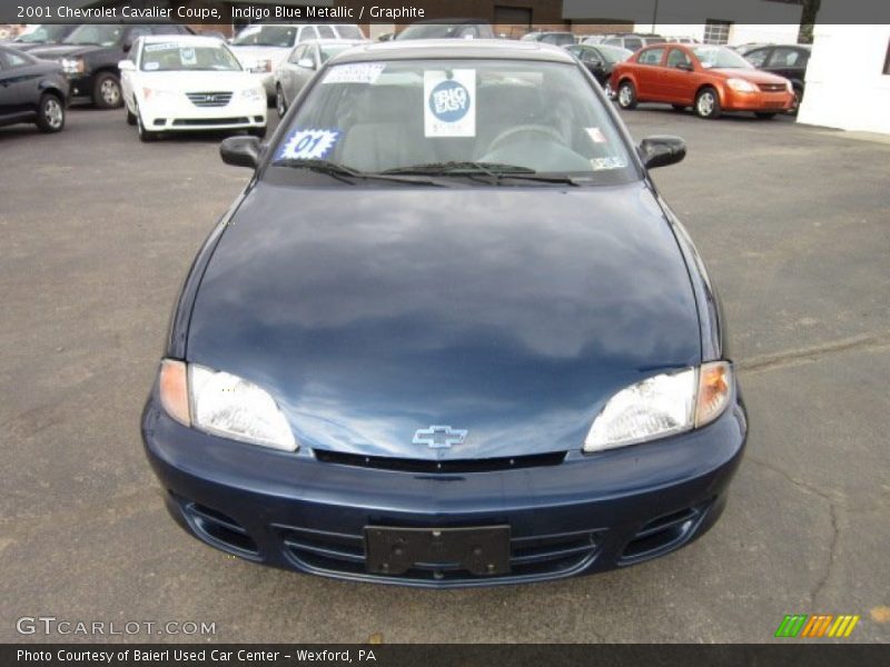 Indigo Blue Metallic / Graphite 2001 Chevrolet Cavalier Coupe