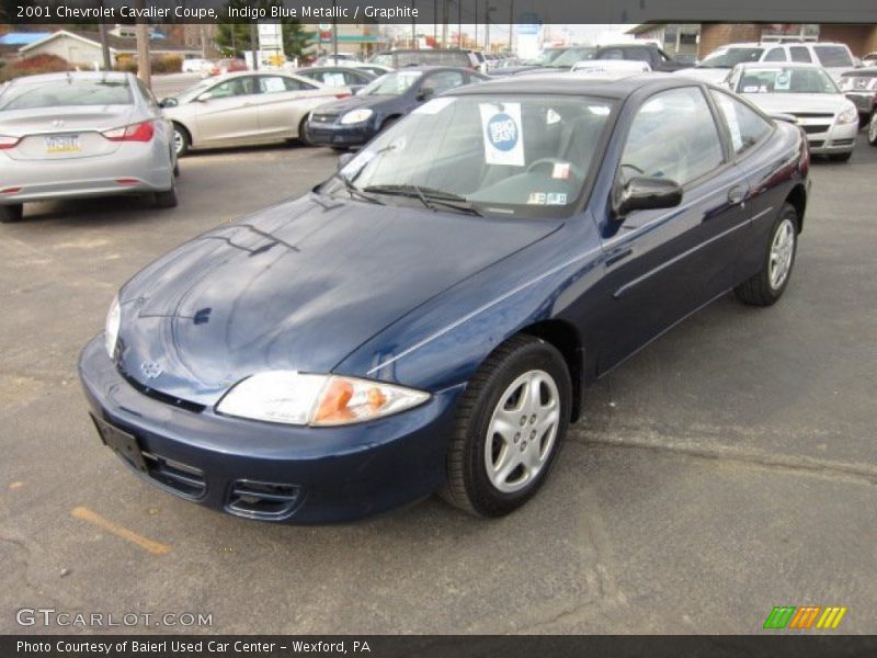 Indigo Blue Metallic / Graphite 2001 Chevrolet Cavalier Coupe