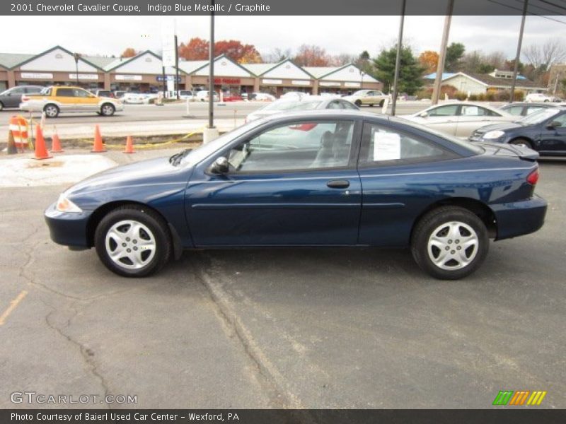 Indigo Blue Metallic / Graphite 2001 Chevrolet Cavalier Coupe