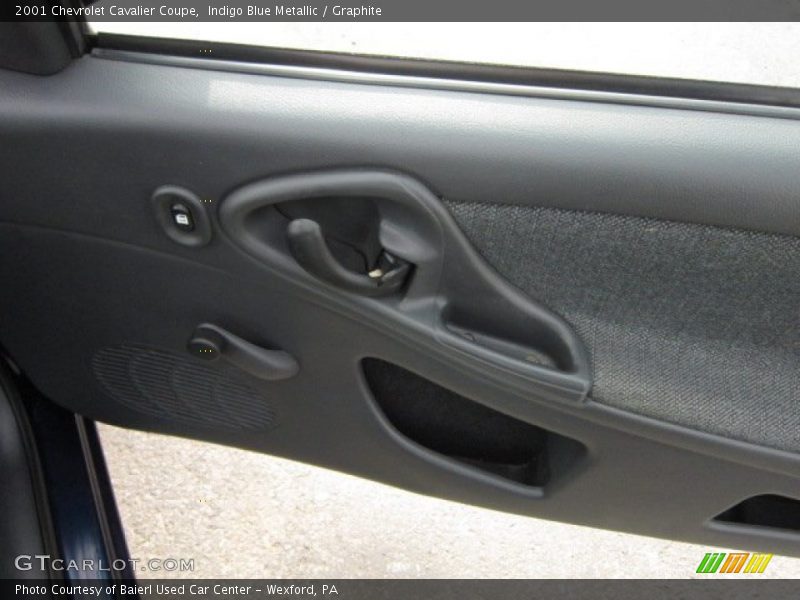 Indigo Blue Metallic / Graphite 2001 Chevrolet Cavalier Coupe