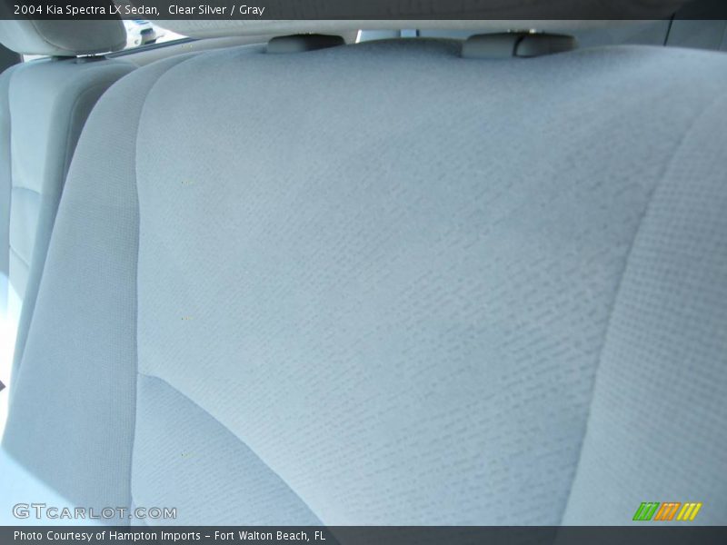 Clear Silver / Gray 2004 Kia Spectra LX Sedan