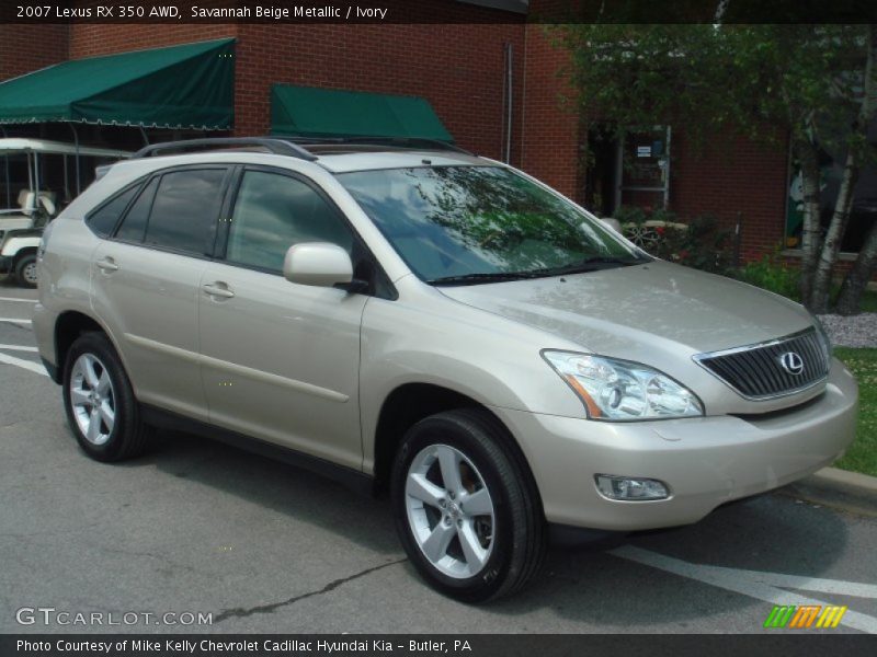 Savannah Beige Metallic / Ivory 2007 Lexus RX 350 AWD