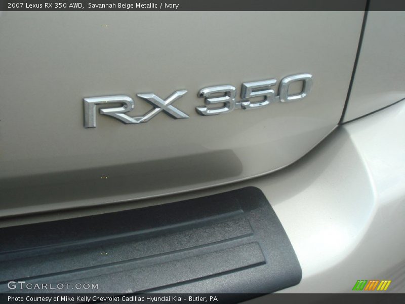 Savannah Beige Metallic / Ivory 2007 Lexus RX 350 AWD