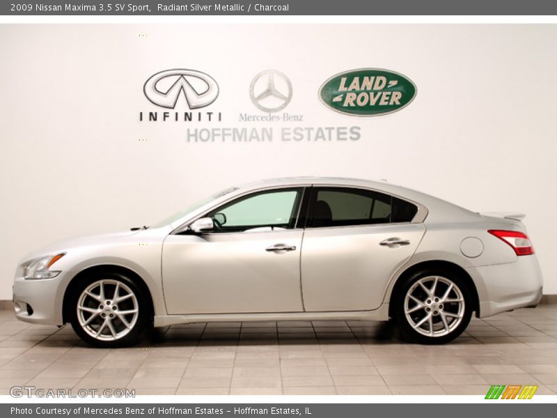 Radiant Silver Metallic / Charcoal 2009 Nissan Maxima 3.5 SV Sport