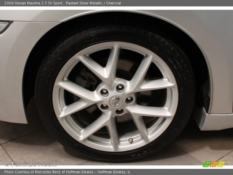 Radiant Silver Metallic / Charcoal 2009 Nissan Maxima 3.5 SV Sport