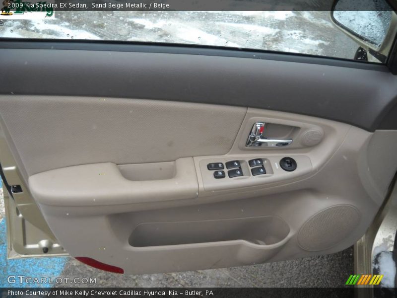 Sand Beige Metallic / Beige 2009 Kia Spectra EX Sedan