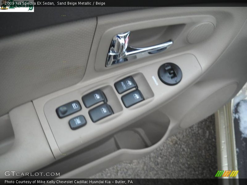 Sand Beige Metallic / Beige 2009 Kia Spectra EX Sedan