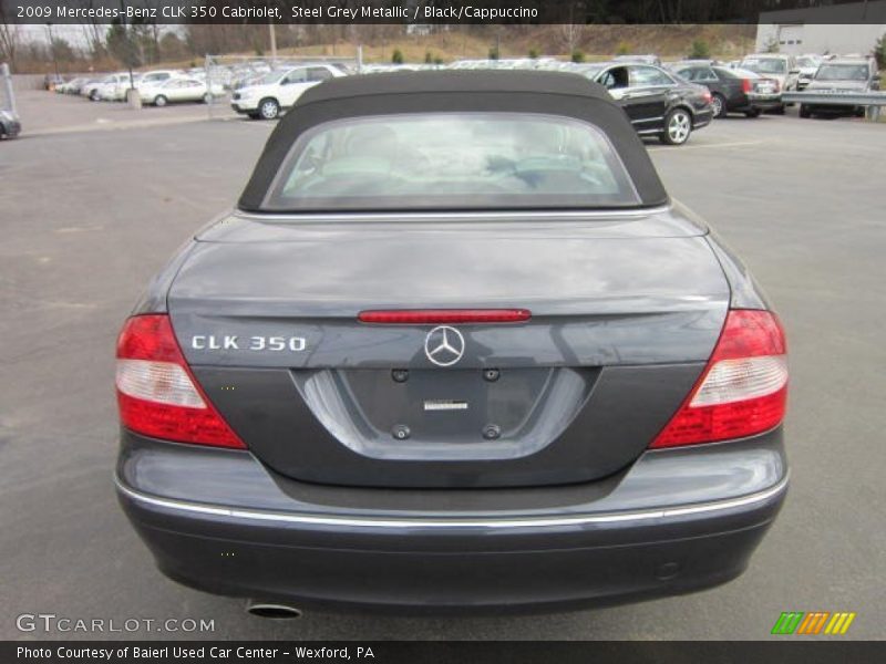 Steel Grey Metallic / Black/Cappuccino 2009 Mercedes-Benz CLK 350 Cabriolet