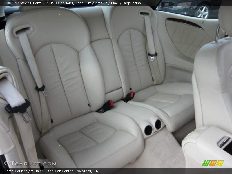 Steel Grey Metallic / Black/Cappuccino 2009 Mercedes-Benz CLK 350 Cabriolet