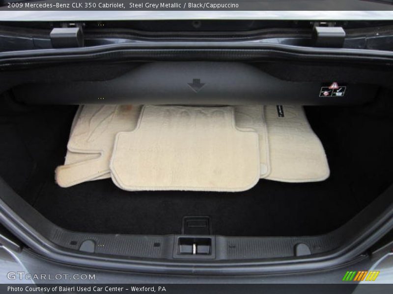 Steel Grey Metallic / Black/Cappuccino 2009 Mercedes-Benz CLK 350 Cabriolet