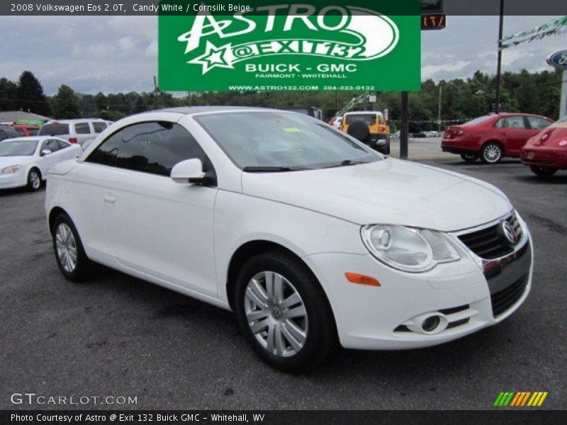 Candy White / Cornsilk Beige 2008 Volkswagen Eos 2.0T