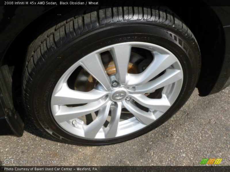 Black Obsidian / Wheat 2008 Infiniti M 45x AWD Sedan
