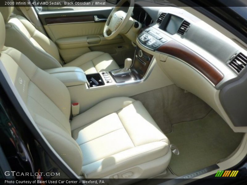 Black Obsidian / Wheat 2008 Infiniti M 45x AWD Sedan