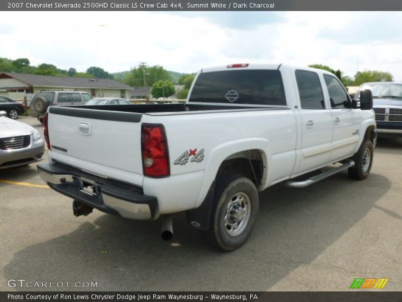 Summit White / Dark Charcoal 2007 Chevrolet Silverado 2500HD Classic LS Crew Cab 4x4