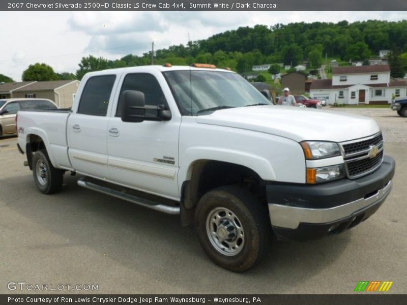 Summit White / Dark Charcoal 2007 Chevrolet Silverado 2500HD Classic LS Crew Cab 4x4