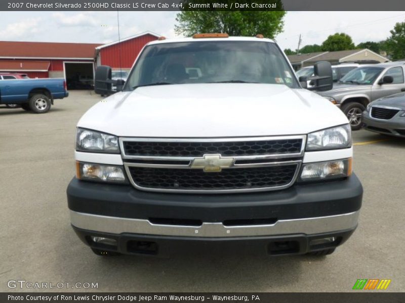 Summit White / Dark Charcoal 2007 Chevrolet Silverado 2500HD Classic LS Crew Cab 4x4