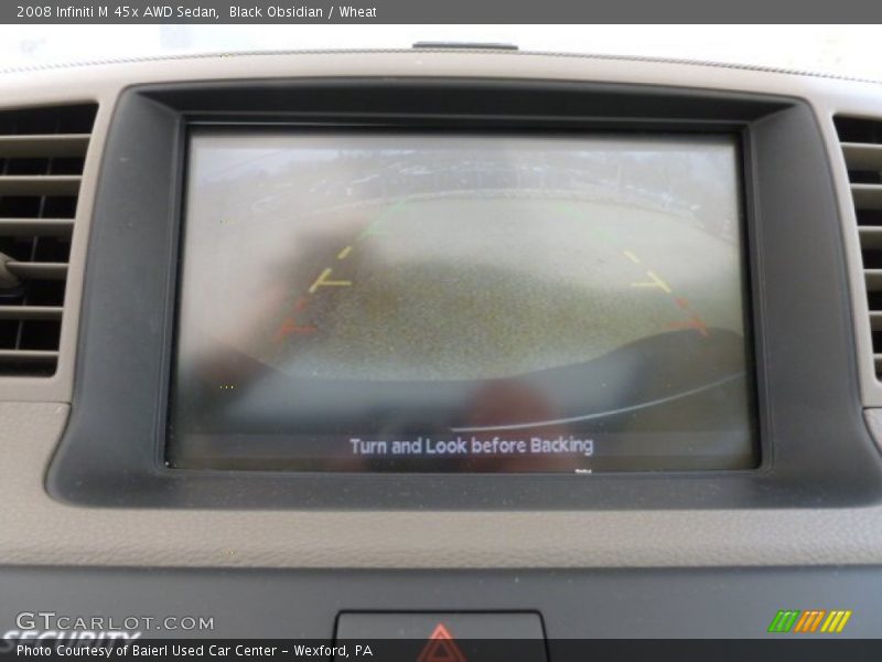 Black Obsidian / Wheat 2008 Infiniti M 45x AWD Sedan
