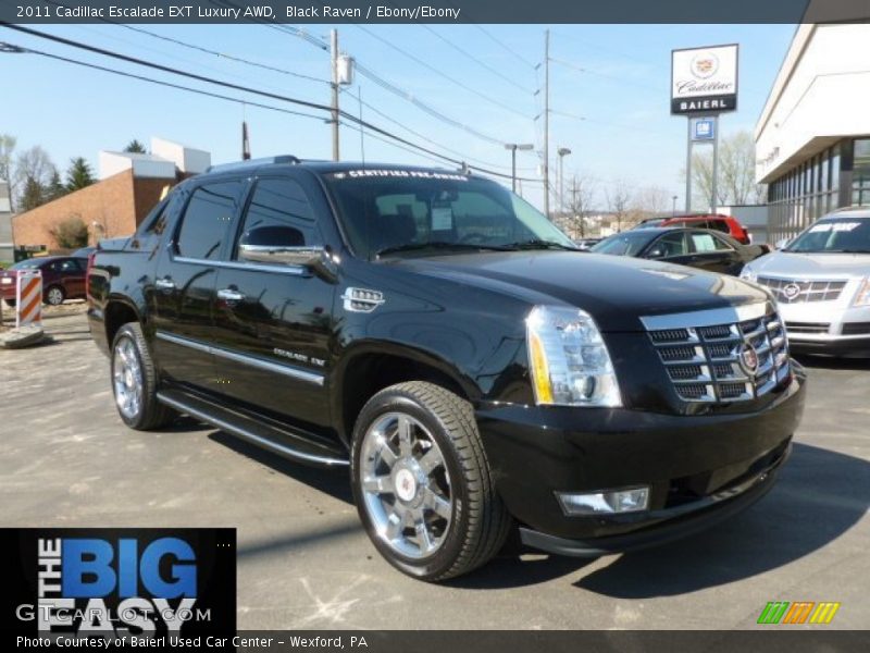 Black Raven / Ebony/Ebony 2011 Cadillac Escalade EXT Luxury AWD