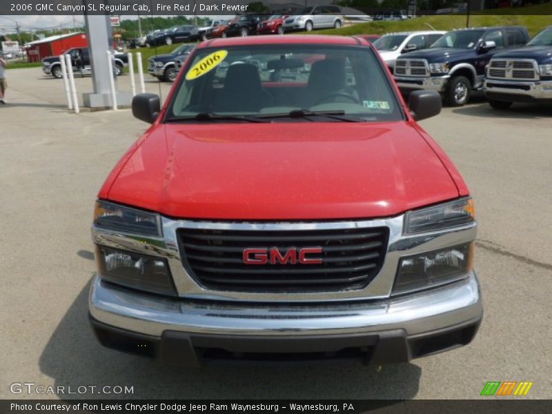 Fire Red / Dark Pewter 2006 GMC Canyon SL Regular Cab