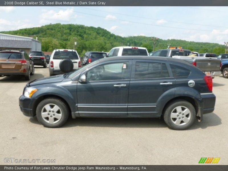 Steel Blue Metallic / Dark Slate Gray 2008 Dodge Caliber SE