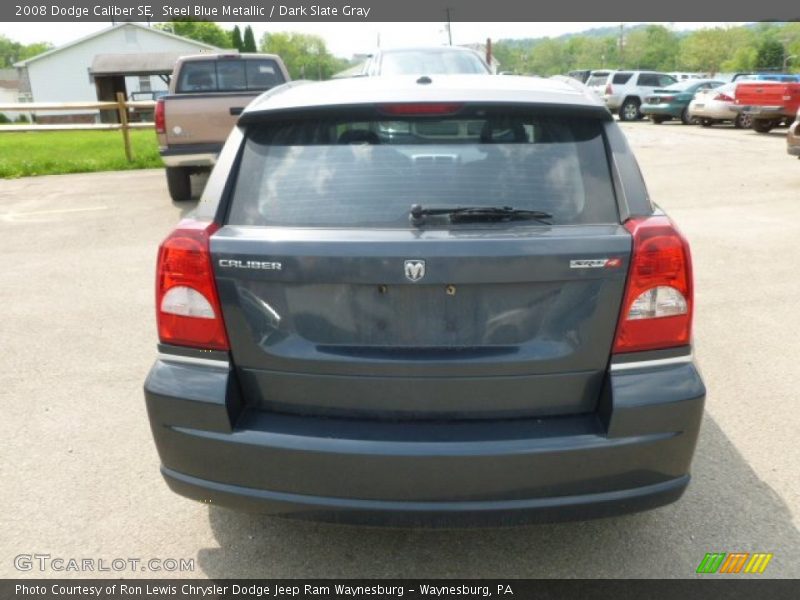 Steel Blue Metallic / Dark Slate Gray 2008 Dodge Caliber SE